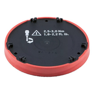 Hook-and-loop backing plate cushioned in 10 mm PU (ref BP-M/R D150 XCE/XFE)