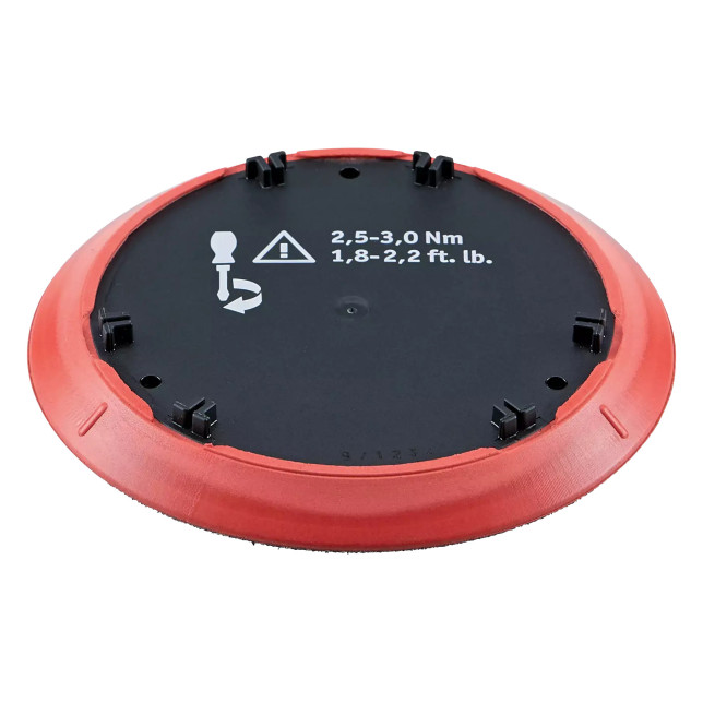 Hook-and-loop backing plate cushioned in 10 mm PU (ref BP-M/R D150 XCE/XFE)