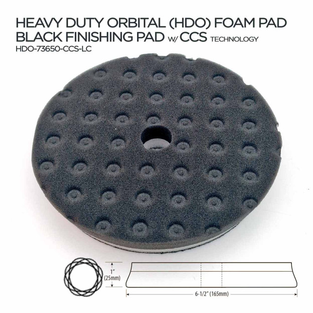 thumbnail image 2 of Lake Country CCS 5.5 Inch Black Finessing Pad – Dual Action Polisher, USA Made 2 of 2