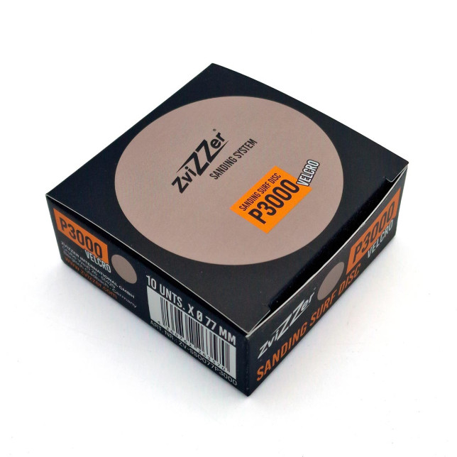 SANDING SURF DISC VELCRO - Diameter 77mm - P3000 - ZV-SS0077P3000 - Box of 10 pieces - Zvizzer