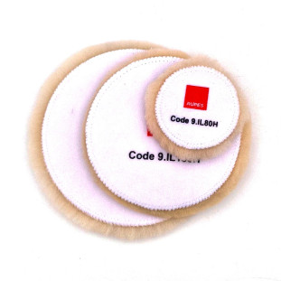 9-ILxxxH - Roterende platte wollen polijstpads - Rupes - Pads van natuurlijke wol