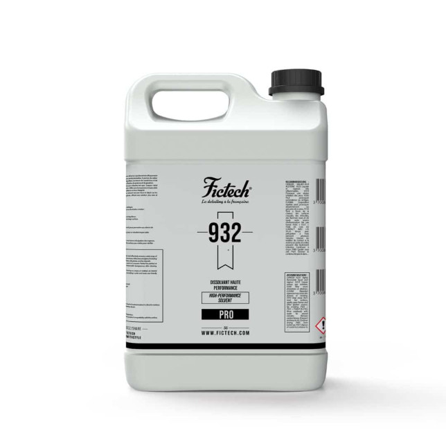 932 - Powerful Solvent by Fictech will allow you to chemically remove all traces of adhesive, resin, rubber, paint mist