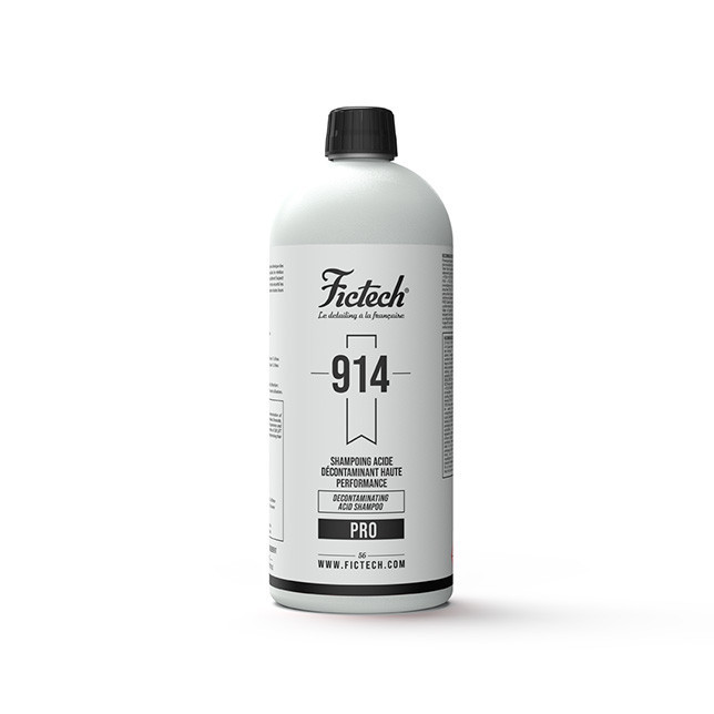 Fictech 914 Acid Shampoo decontamination anti-limescale car pro