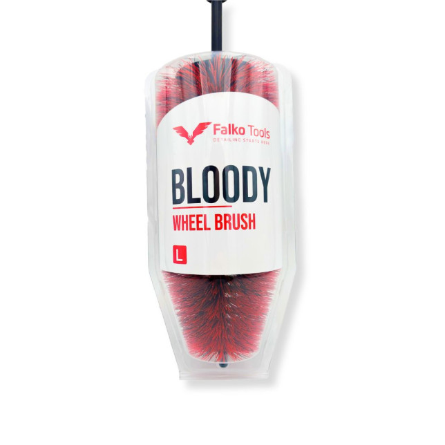 Falko Tools Bloody Wheel Brush L - Brosse Jante Longue Detailing