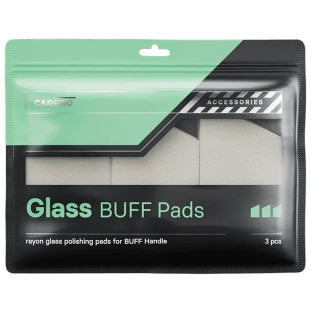 Carpro Glass Buff Pads - Rayon glass polishing pads, pack of 3