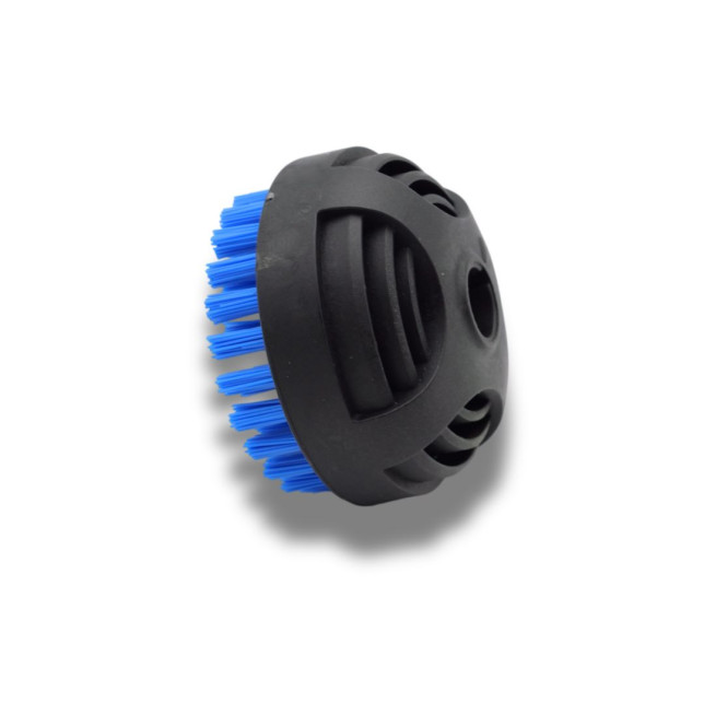 Brosse de précision D65mm Bleue aux poils rigides Tornador pour machine vapeur Steam