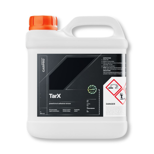 CarPro TarX - Dégoudronnant & nettoyant rapide - 50 mL - 500 mL - 1L - 4L