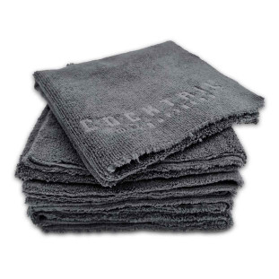 Pack of 6 Black Velvet Microfiber