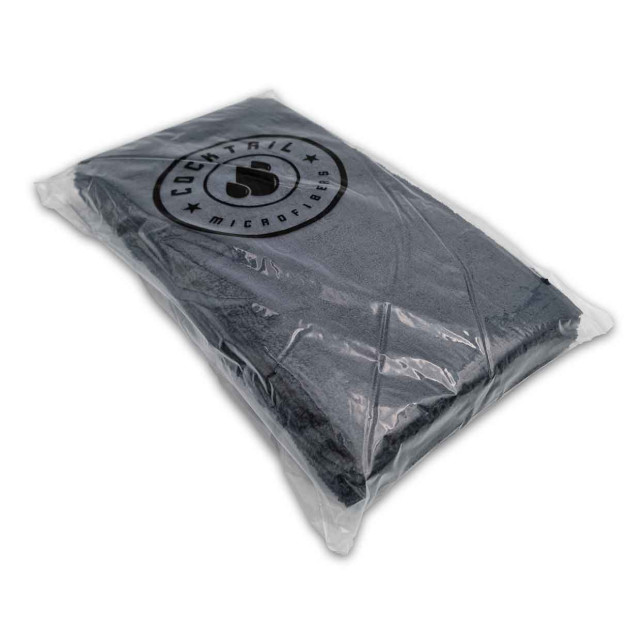 Pack of 6 Black Velvet Microfiber
