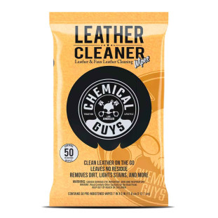 Leather Cleaner Wipes (pack of 50) Chemical Guys