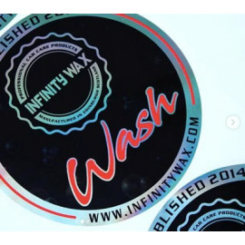 WASH, RINSE, WHEELS Bucket Stickers