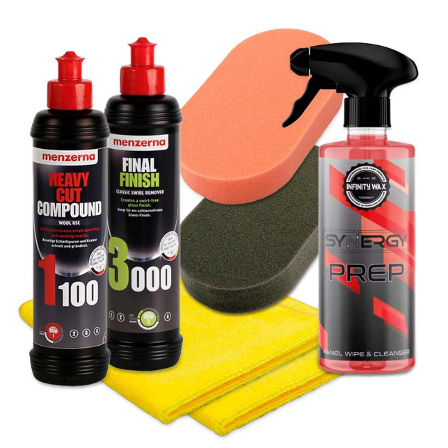Complete Menzerna Manual Polishing Kit  - KPMMENZC