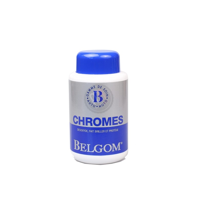 Belgom Chrome- Bidon 250 ML Polishing Chrome Gloss For Moto Car Boats