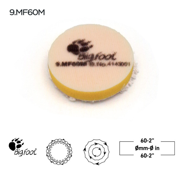 9-MF60M/4 D-A-Fine-Polishing-Microfiber-pad 60-mm-Rupes