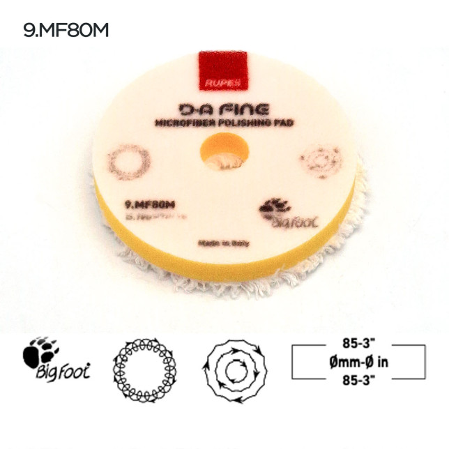 9-MF80M/48 D-A-Fine-Polishing-Microfiber-pad 80-mm-Rupes