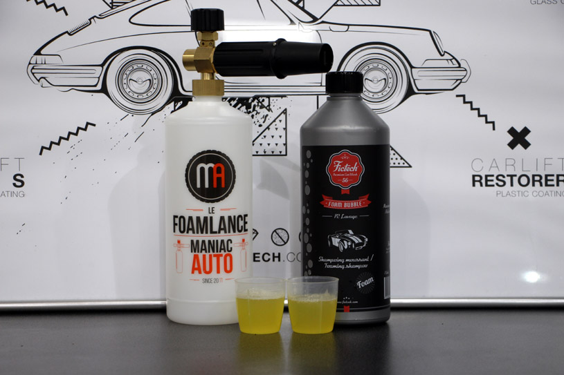 Maniac Line Prelavaggio Schiumogeno Per Foam Gun - Detergente Auto Enzimatico 1000ml, Pulisce E Protegge